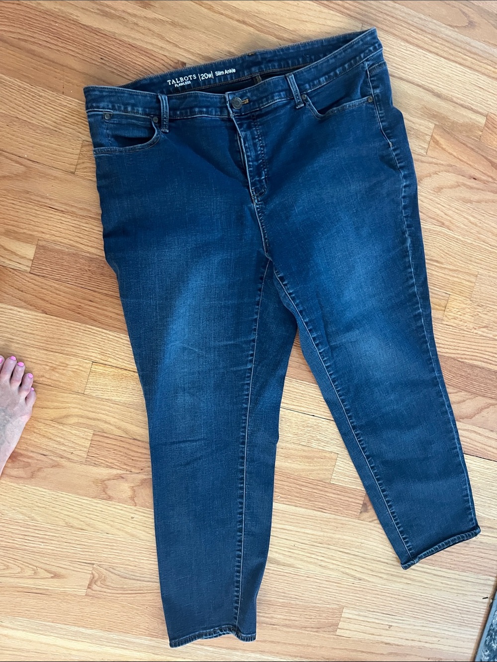Talbots Navy Skinny Ankle Jeans